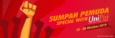 Semangat Sumpah Pemuda Bersama UniPin, Dapatkan Diskon 25%!