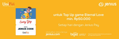 Top Up with JeniusPay and Get Free Jenius Code Eternal Love