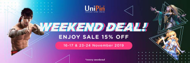 WEEKEND BARENG UNIPIN DAPET DISKON 15%!!