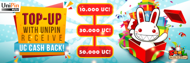 Cashback Berkali-kali Top up RPs di UniPin