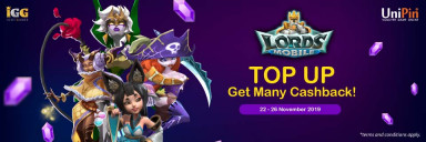 Ada Bonus UniPin Credits sampai 4x Tiap Beli Diamonds Lords Mobile di UniPin!