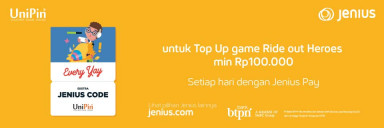 Top Up with JeniusPay and Get Free Jenius Code Ride of Heroes!
