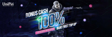 Bonus PB Cash 100% hanya di UniPin!