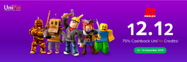 Special 12.12: Top Up Roblox di UniPin, Bonus hingga 75% UniPin Credits!