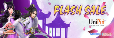 Flash Sale Jade Dynasty x UniPin di Mulai! Cashback 12% dan dapatkan Spesial Item!