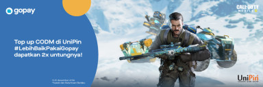 Top up CODM di UniPin #LebihBaikPakaiGopay dapatkan 2x untungnya!