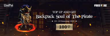 BACKPACK SOUL OF THE PIRATE CUMA 100 DIAMOND DI UNIPIN!!
