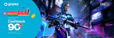 Top Up di UniPin #LebihBaikPakaiGopay dan dapatkan Cashback 90%!