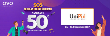 SOS! Top Up #PakeOVO BIsa Dapat Cashback 50%!