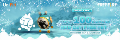 TOP UP 100 DIAMOND DAPAT DOUBLE BONUS!!