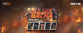 Gacha All Day Free Fire hadir dengan banyak item keren + Discount 33%!