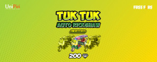 Vehicle Skin Tuk Tuk Auto Rickshaw Keren Cukup dengan Top Up Diamond!!