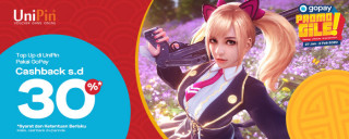 Top Up di UniPin #LebihBaikPakaiGopay dan dapatkan Cashback 30% untuk Existing User!