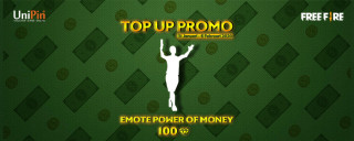 Emote Terbaru Power of Money Cuma 100 Diamond di UniPin!