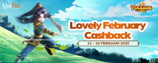 Lovely February Cashback, dapatkan UniPin Credit total 1 juta!