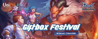 Ragnarok Giftbox Festival Bagi-Bagi Cashback 70% Unipin Credits