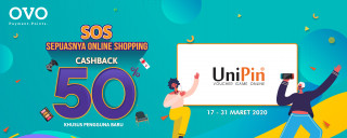 SOS! Top Up #PakeOVO BIsa Dapat Cashback 50%! – Maret 2020