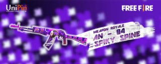 Free Fire - AN94 Spikey Spine siap menemani Boyaah kamu