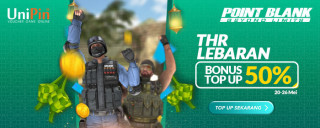 Point Blank Indonesia – THR Lebaran bonus top up 50%