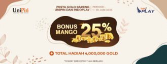 Pesta Gold Bareng UniPin dan indoPlay