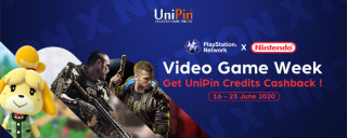 Video Game Week, Dapet Bonus Cashback UniPin Credits Hingga 70%!