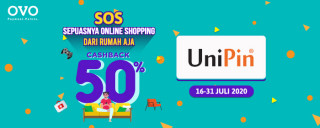 Sebulan Online Shopping! Top Up #PakeOVO Dapatkan Cashback 50%! – Juli 2020