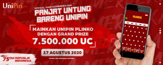 Panjat Untung Spesial Kemerdekaan Bareng UniPin – Mainkan UniPin Plinko Grand Prize 7.500.000 UniPin Credits