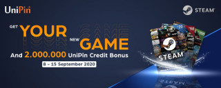 Steam New Game – New prize, dapetin bonus UniPin Credits Hingga 2 juta!!