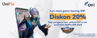 Beli UPGC dapatkan diskon 20% untuk pengguna baru aplikasi OY!