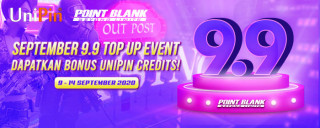Point Blank 9.9 Top up event, dapetin Item in-game Harga Miring dan Bonus UniPin Credits!