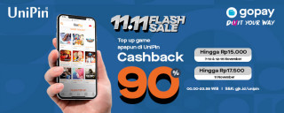Top Up di UniPin #PakaiGoPay dan dapatkan Cashback Hingga 90%!