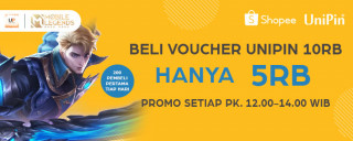 UniPin Voucher diskon 50% hanya di Shopee 12.12