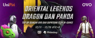 PUBGM Oriental Legends, Top up dengan e-wallet dan dapatkan item in-game nya!