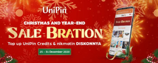 SALE-Bration, Dapatkan Diskon 20% untuk Top Up UniPin Credits!