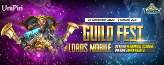 Guild Fest Lords Mobile, dapatkan hadiah Item In-game dan UniPin Credits senilai 5 juta!