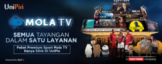 Voucher Mola TV sudah dapat dibeli #PakeUniPin