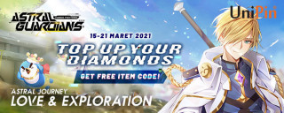 Top up Diamonds Astral Guardian dan dapatkan Free Item Code!