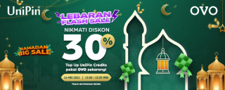 Rayakan lebaran bareng OVO dan UniPin dapatkan diskon hingga Rp 20.000