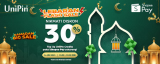 Rayakan lebaran bareng ShopeePay dan UniPin dapatkan diskon hingga Rp 20.000