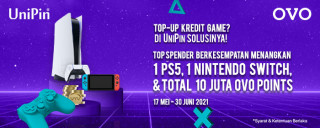 Dapatkan PS5, Nintendo Switch dan 10 Juta OVO Points hanya di UniPin