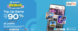 Dapatkan cashback hingga 90% hanya untuk pengguna baru GoPay di UniPin
