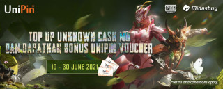 Top Up Unknown Cash PUBGM dan Dapatkan UniPin Voucher