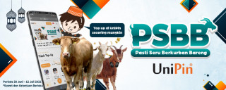Pasti Seru Berkurban bareng UniPin, dapatkan 1 ekor Sapi dan 2 ekor kambing kurban!