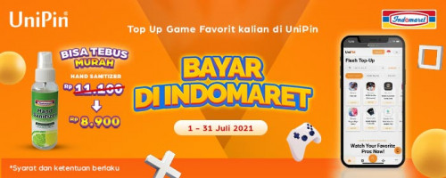 Top Up Game di UniPin dan Bayar di Indomaret, Bisa Tebus Murah Hand Sanitizer!