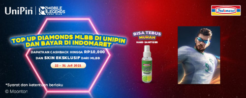 Dapatkan Cashback hingga 10,000 UC dan Skin Ekslusif dari MLBB