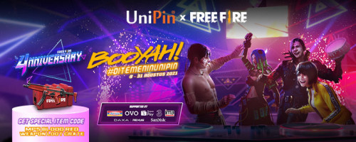 Booyah sambil #DitemeninUniPin - Special Free Fire 4nniversary!