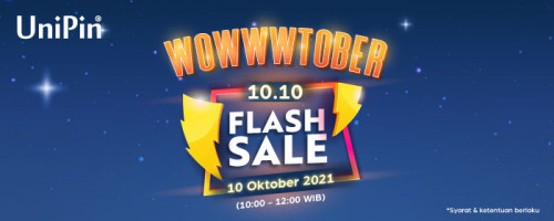 10.10  Flash Sale! Top Up UniPin Credits dan Dapatkan Diskon Sebesar Rp. 10.000!