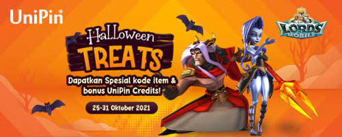 Halloween Treats! Dapatkan Spesial Kode Item dan bonus UniPin Credits!