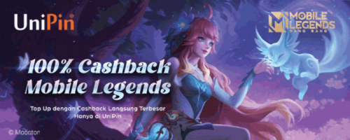 100% Cashback Top Up MLBB