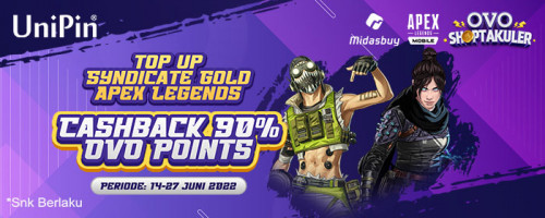 PROMO – Top up Syndicate Gold di UniPin Cashback 90% Pakai OVO!
